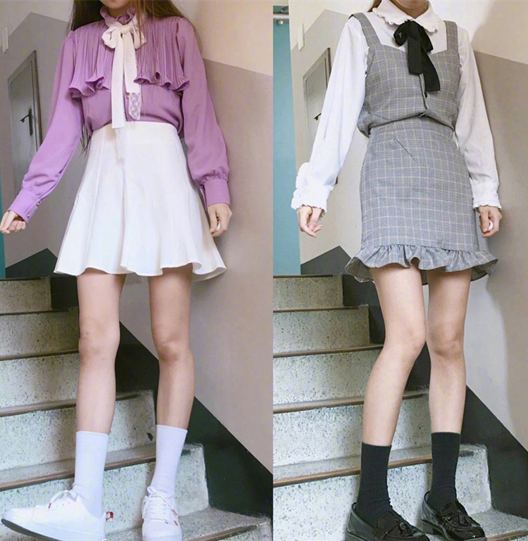 青春|青春不打烊！这18套初夏少女短裙穿搭，将甜美进行到底