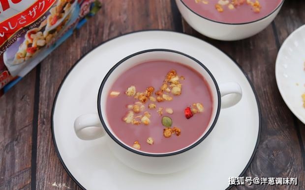 暖胃|早餐别只会喝白粥,紫薯加核桃做成的饮品,丝滑暖胃还补脑