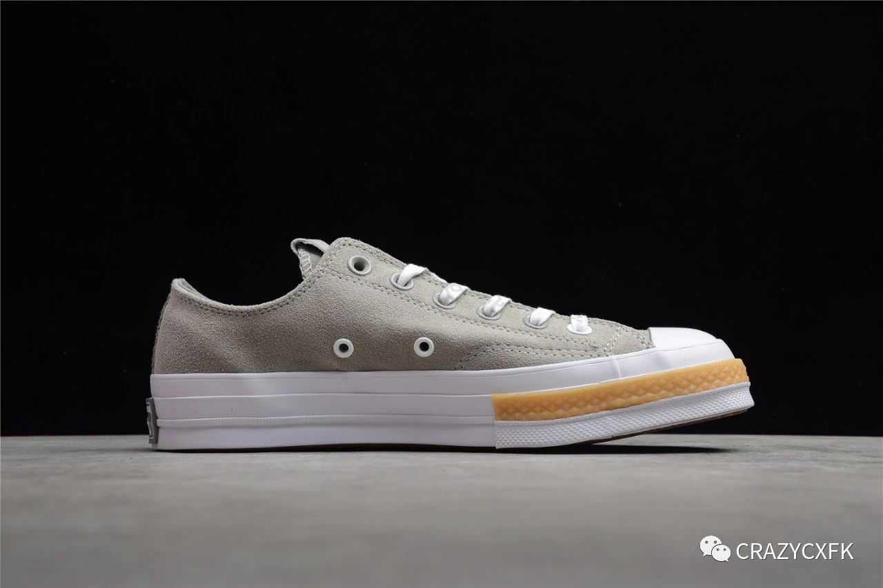 帆布鞋|Converse Chuck 70 OX Paloma x CLOT 匡威联名低帮浅灰帆布鞋