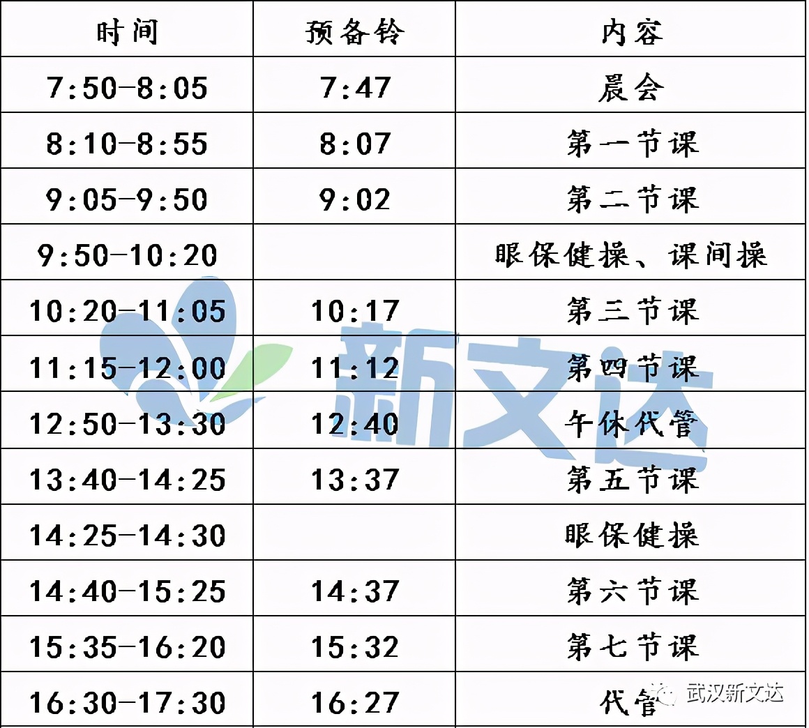 南昌大学作息时间表图片
