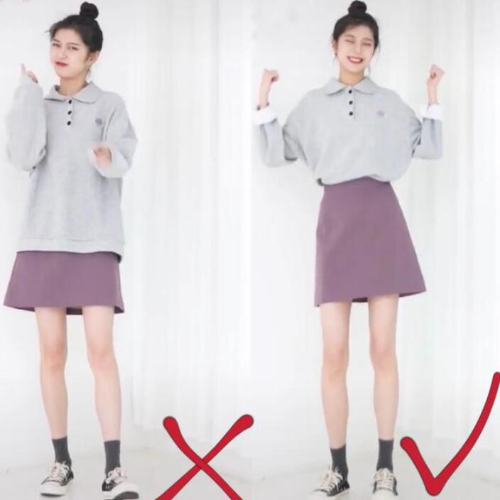 对比|女生如何搭配出大长腿？