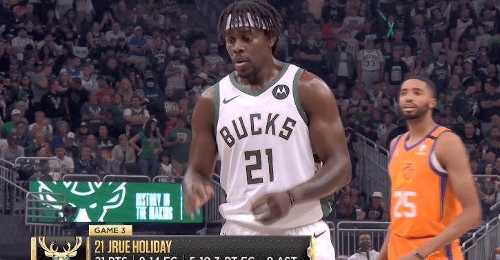 雄鹿|科比附體？布克連續(xù)12分撐起太陽(yáng)，雄鹿三人上雙，兩隊(duì)打平