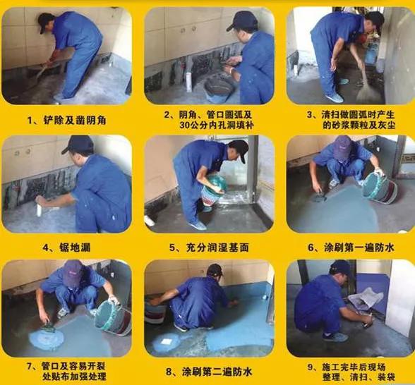 防水施工 只有这么做 才能保证 万无一湿 渗漏