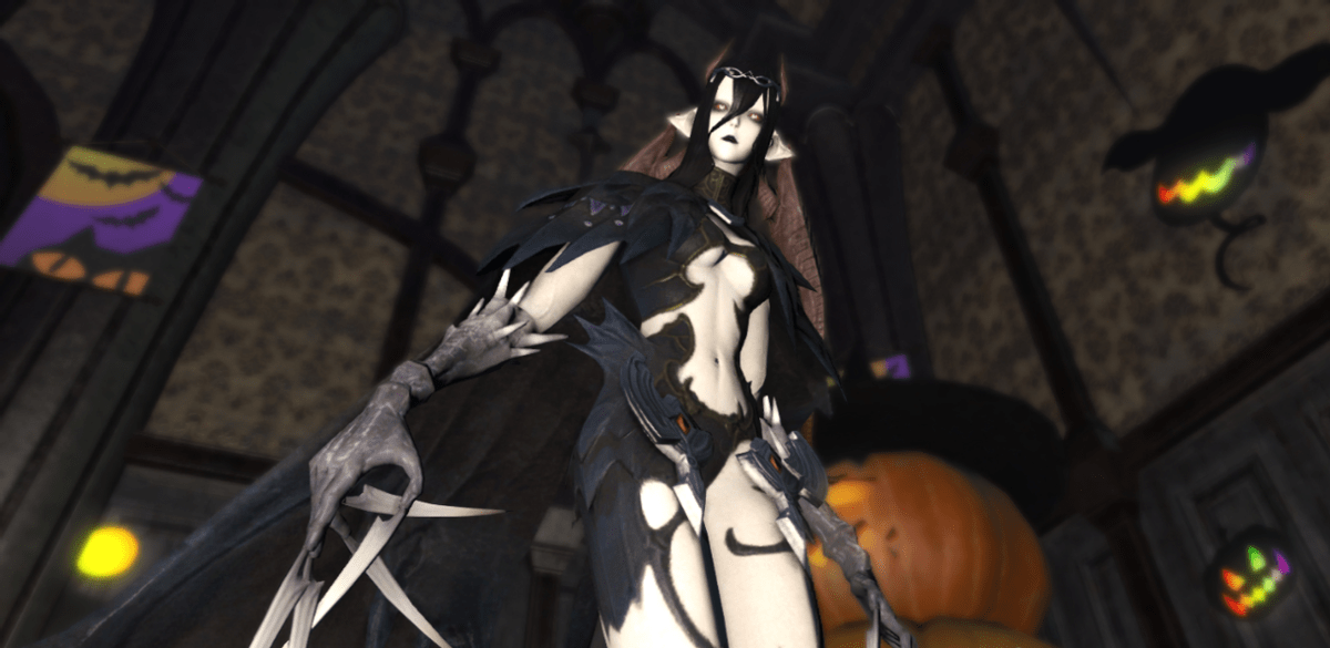 仔细观察一番会发现阿芒迪娜女士的容貌恢复成了以前的样子,然而她那