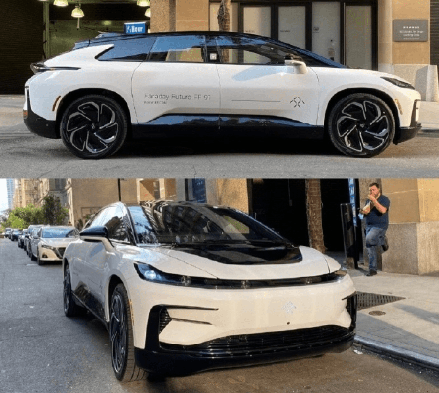 贾跃亭终圆梦 售价0万ff 91上路 对开门似劳斯 22寸轮毂帅炸 新车