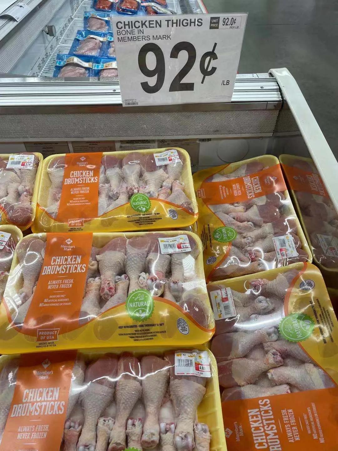 弃口罩物价暴涨疫情结束今日美国超市物价穷的只能吃鸡