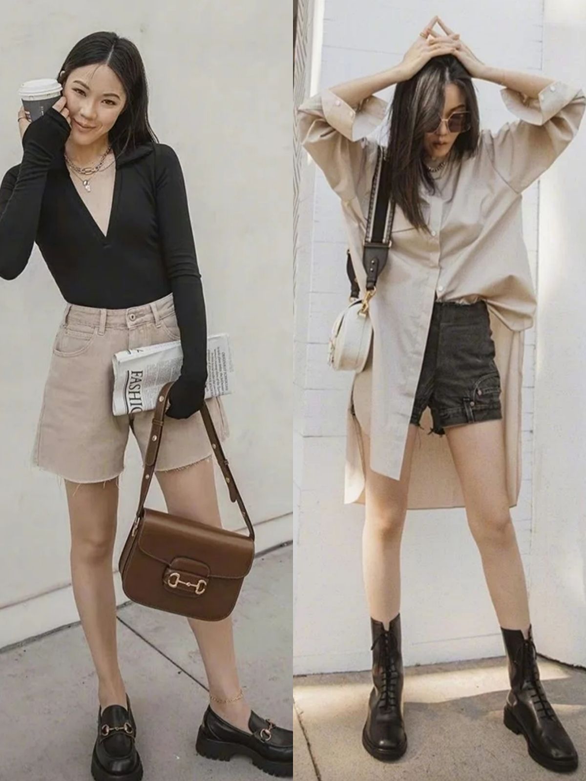 黑色|穿对“卡其色”的女人更高级，夏季学会穿搭与配色技巧，气质翻倍