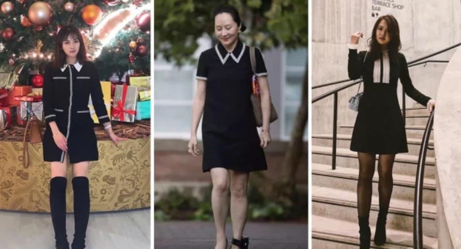 高跟鞋|孟晚舟再现身穿衣太减龄！玫红短裙配紫色高跟鞋，49岁比妹妹清纯