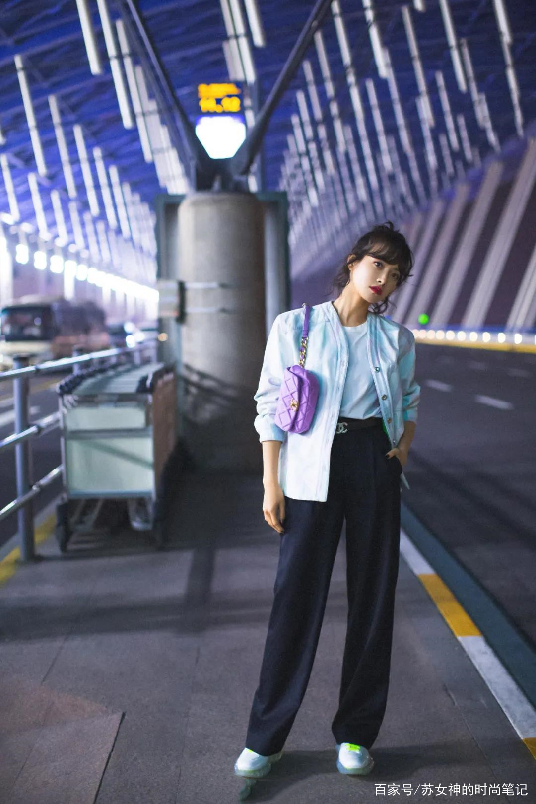 小个子|夏夏穿裤子，可以照搬宋茜的穿法，时髦显腿细，轻松拯救小短腿！