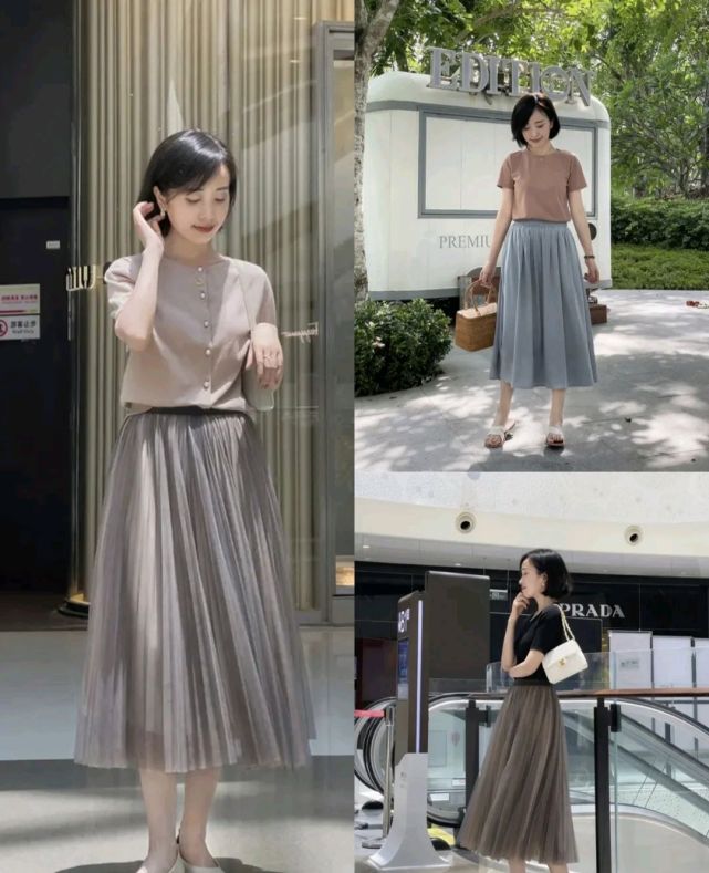 服装|40岁的女人穿什么才合适？可以选择简约的连衣裙，温柔又有气质