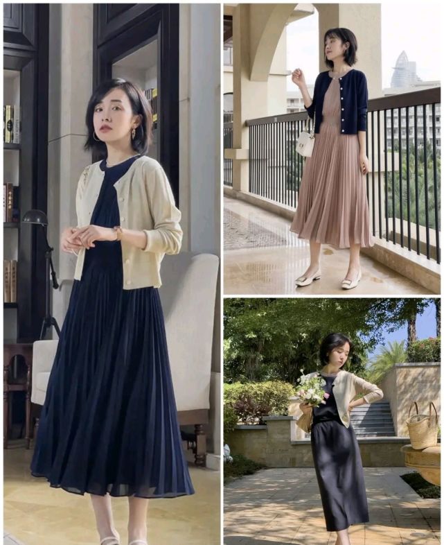 服装|40岁的女人穿什么才合适？可以选择简约的连衣裙，温柔又有气质