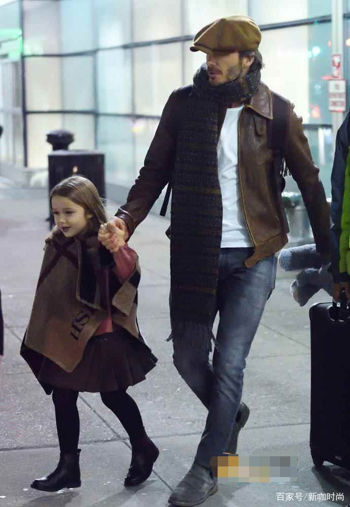 公主|贝克汉姆带儿女追星，8岁小七成颜值担当，国际范初现