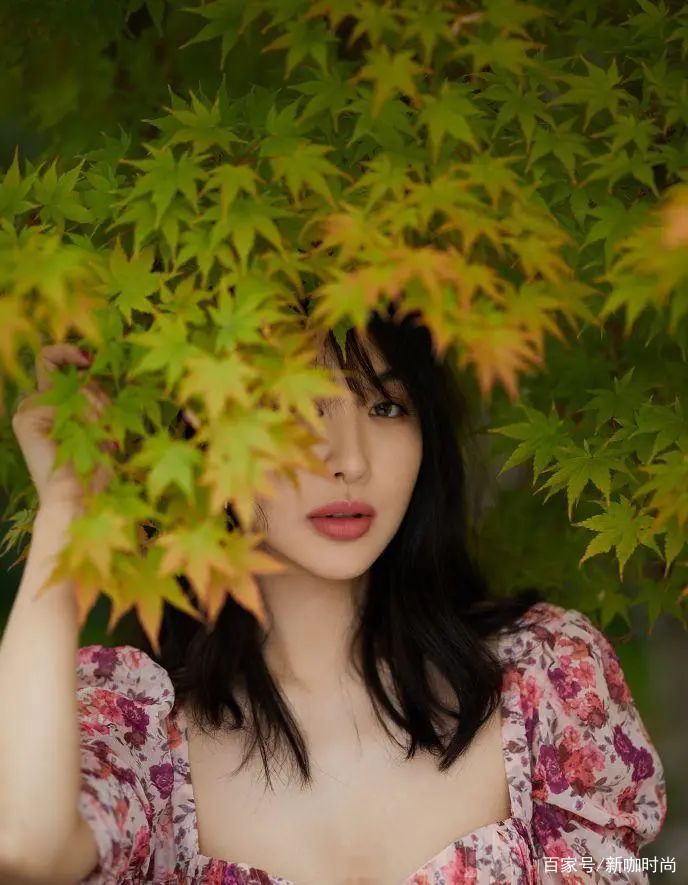 样式|李菲儿初夏Look学起来，方领碎花裙演绎浪漫风情，欧式高级感满分