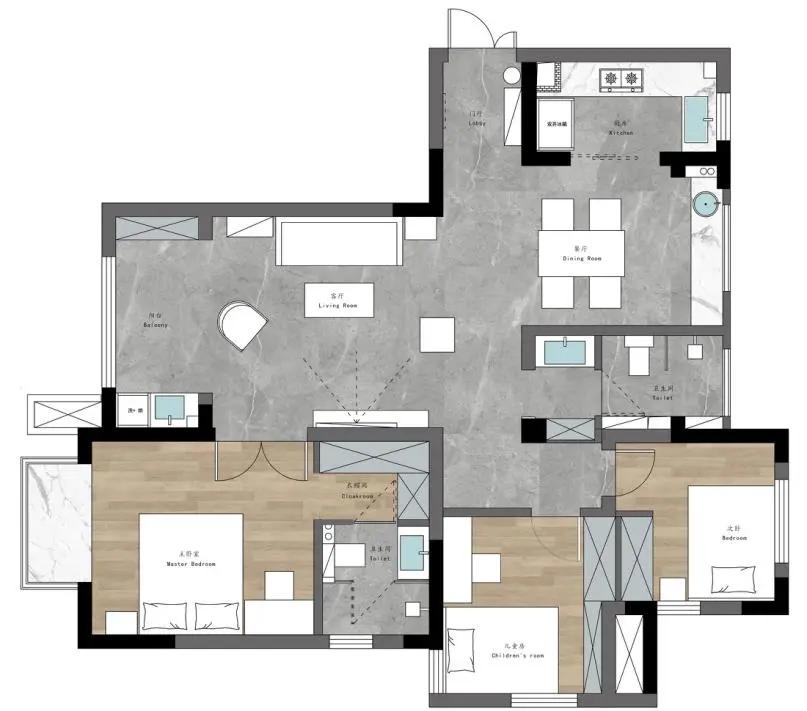 空间|尚欧家居|打破墙体拥抱开阔空间，衣柜加持双倍储物！