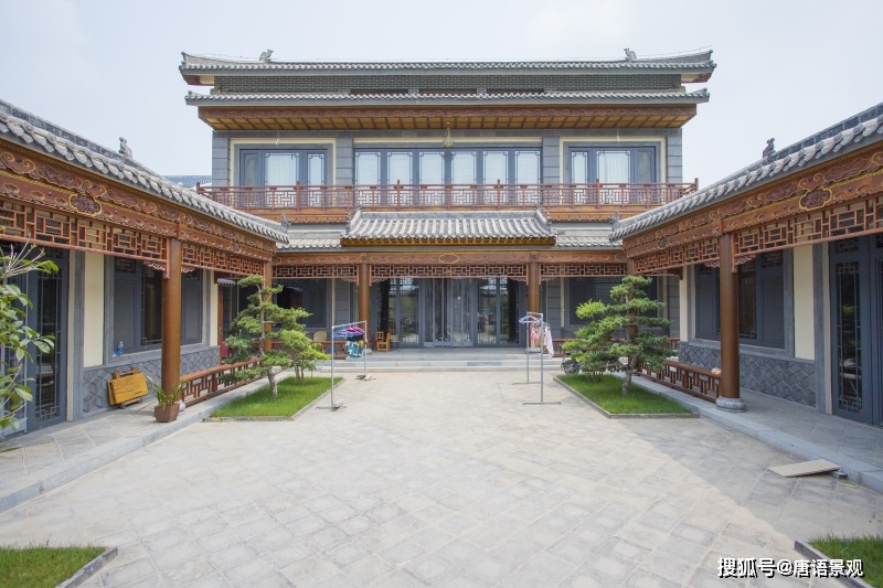 中国古建文化四合院中式庭院园林景观如何做到门当户对