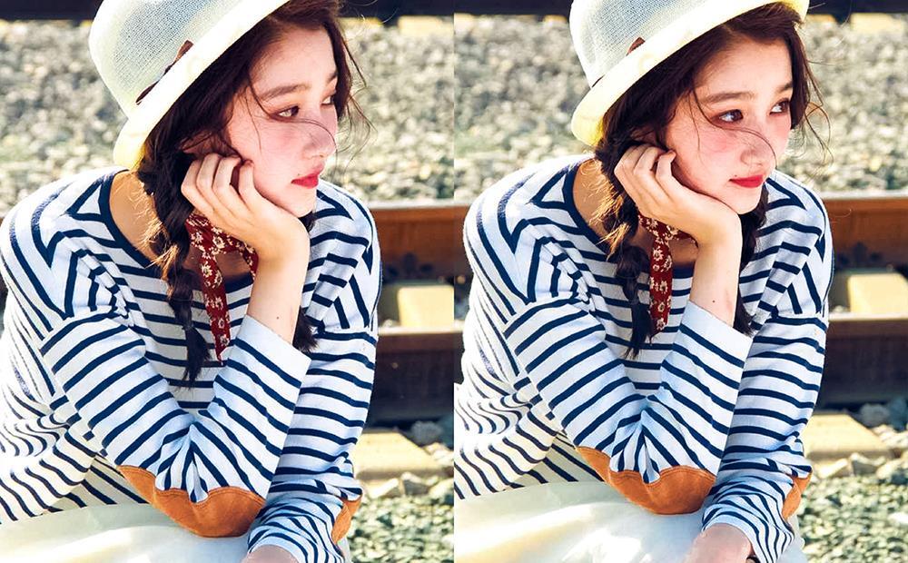 视觉|关晓彤拍戏被偶遇，穿格子裙和187cm林一散步，展现最萌身高差