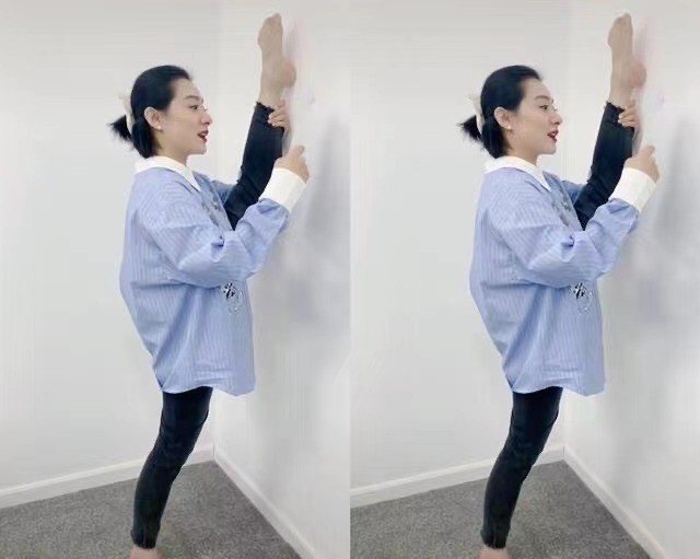 黑色|奥运冠军刘璇如今胖不少!穿衬衣紧身裤做一字马,冠军风采更惊艳