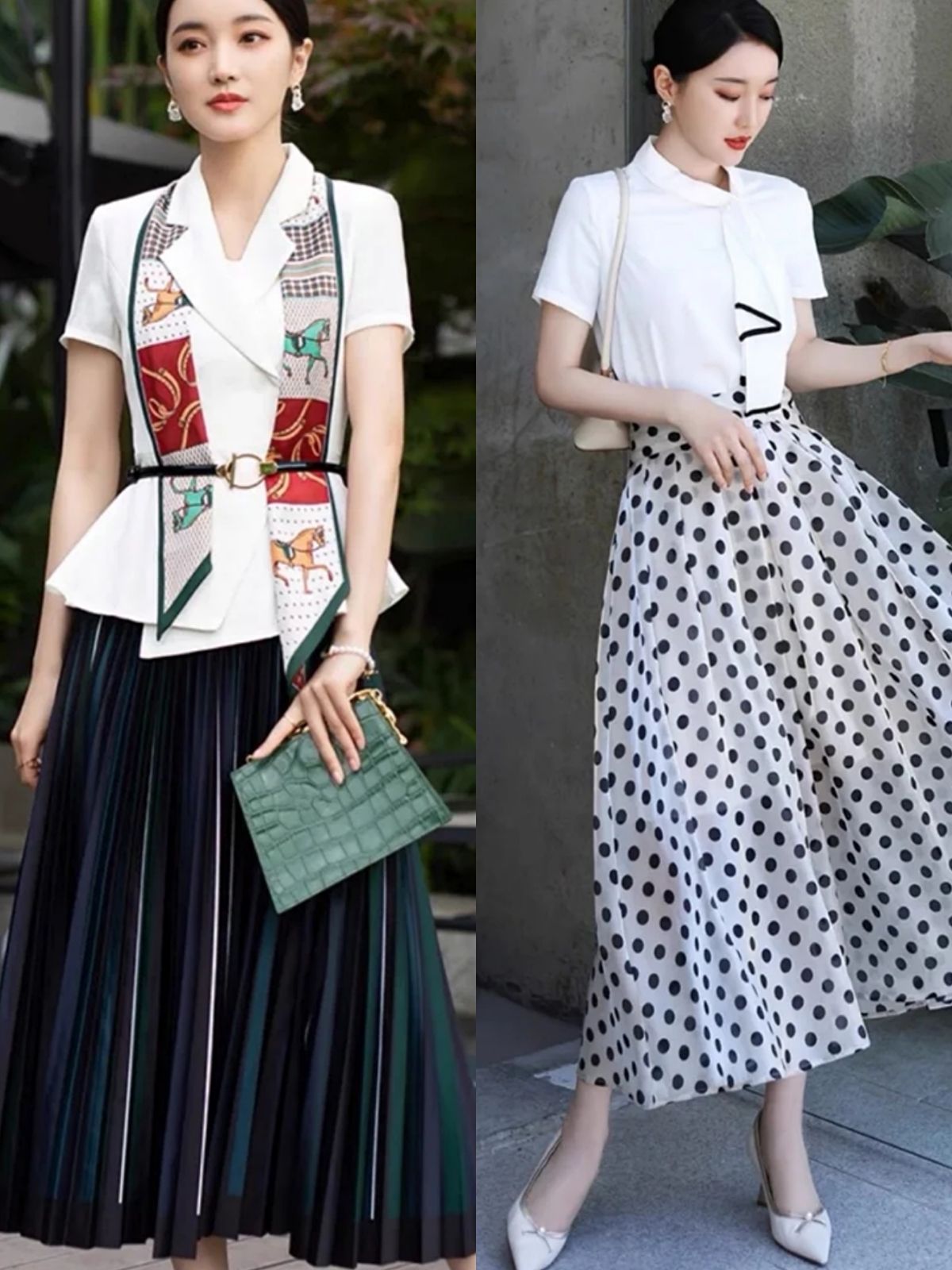 上衣|夏季穿半裙时多点“小心思”，40岁女人会更气质，优雅不失女人味