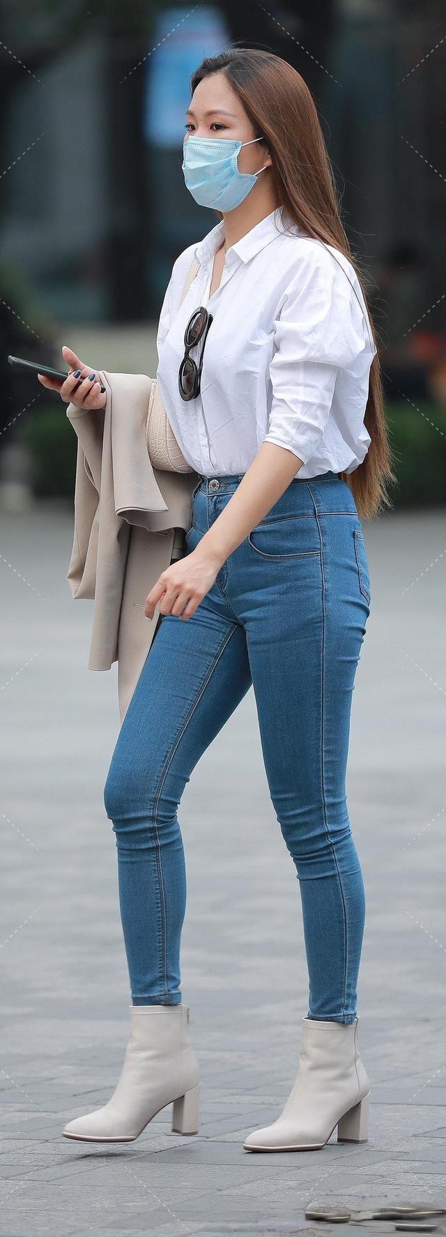 高脸|高脸裤让你成仙，长身材比例，大方优雅。