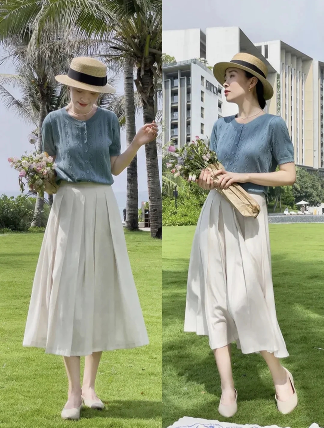 整体|中年女性的8套穿搭示范，时髦减龄