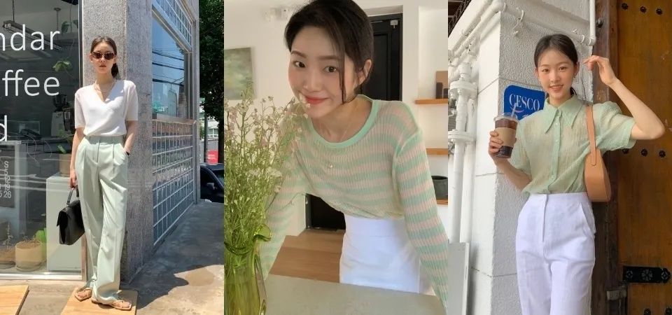 牛油果|清透感更清爽迷人!女生夏日浅牛油果色日常搭配推荐