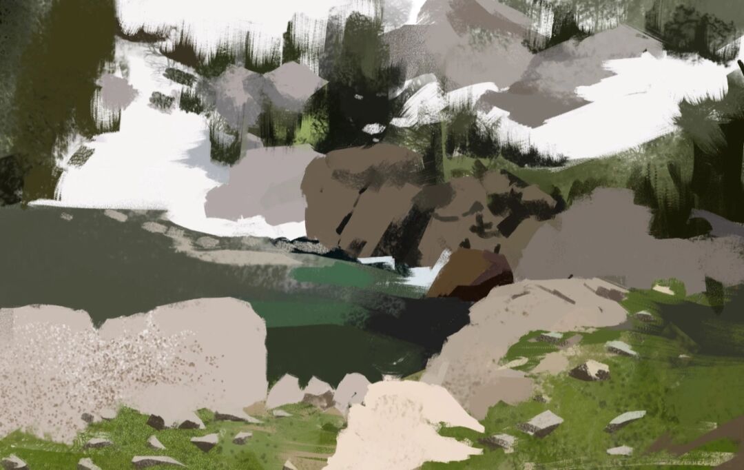 训练方法|【场景原画】 场景速涂|理解画面