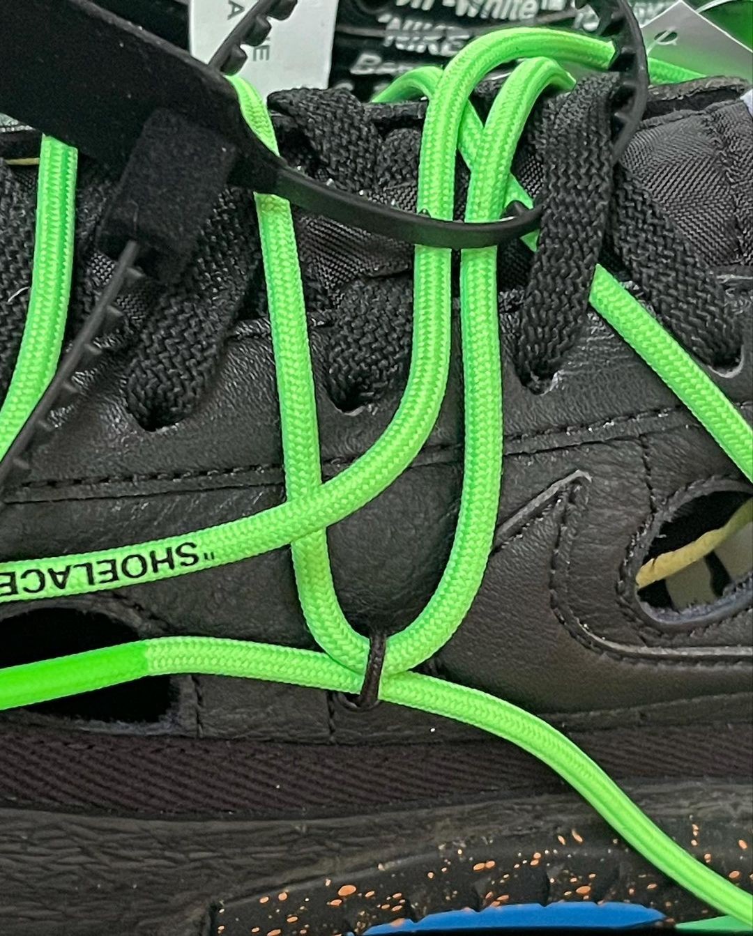 细节|OW x Blazer 实物细节曝光！网友：这鞋冻脚吗？