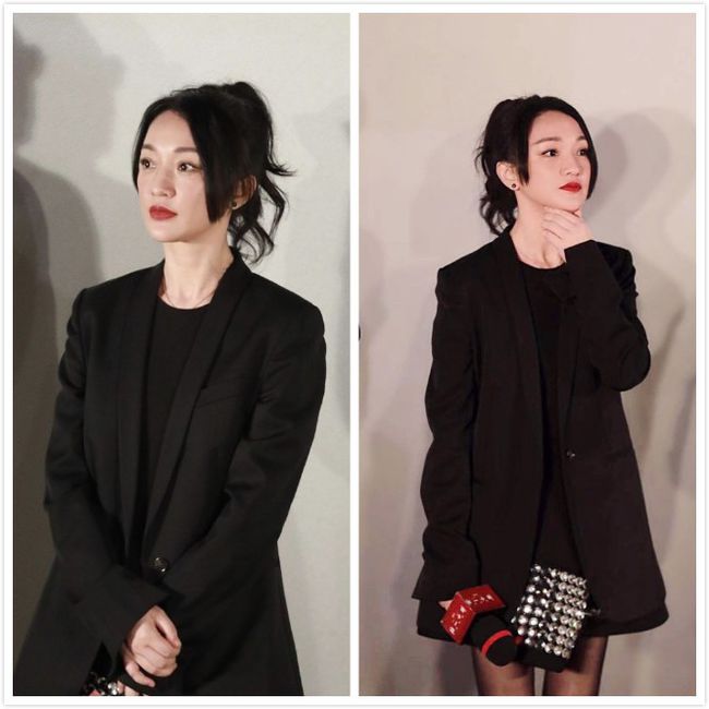 一身|周迅这高级感真让人服气，穿牛仔短裤下面拼薄纱，意外灵动又优雅