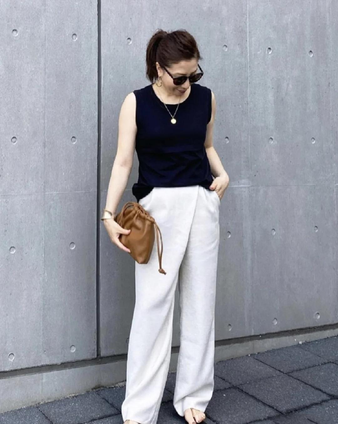 下装|看了许多中年矮个穿搭，还是这位日本主妇的搭配最实用，显高大方