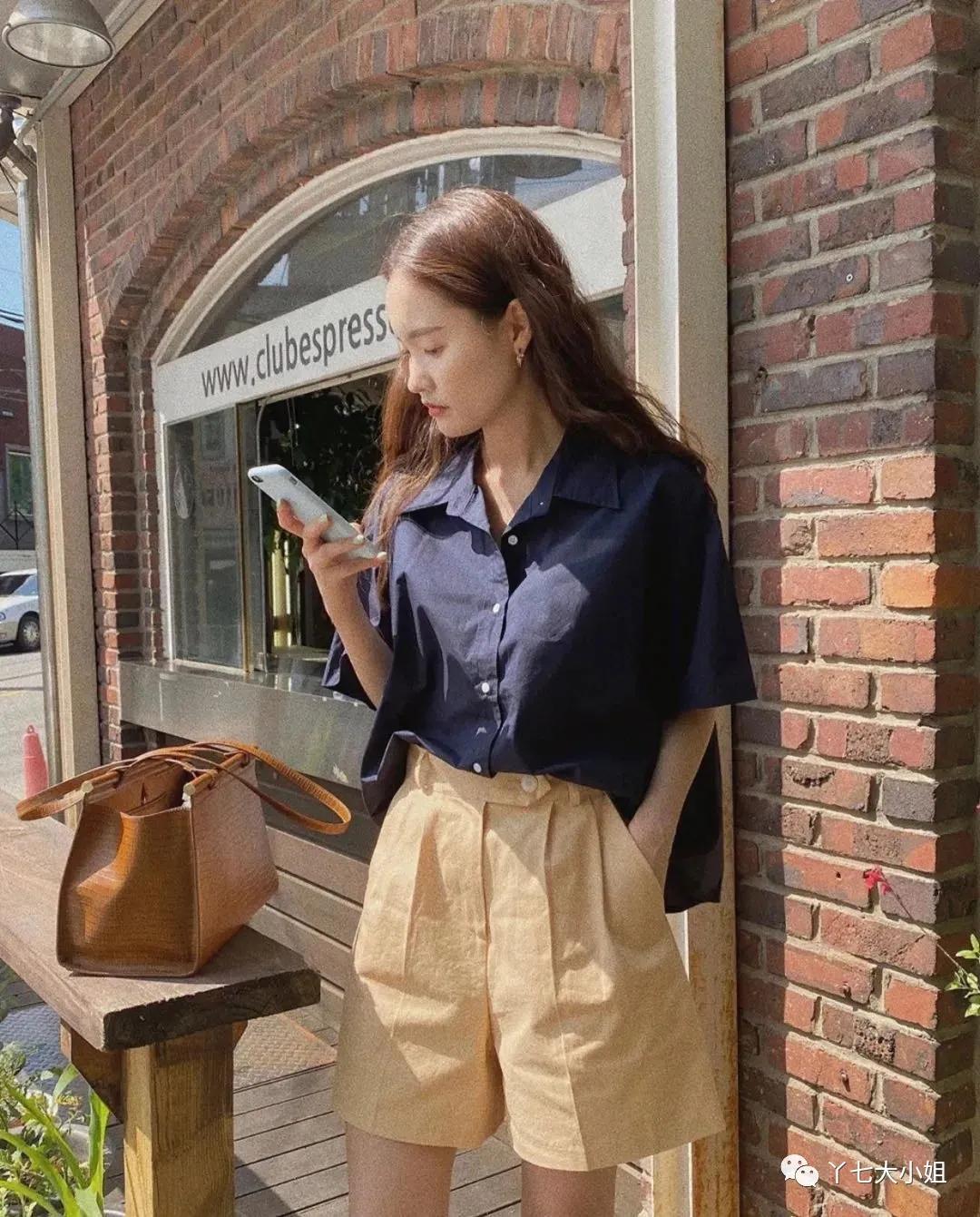 衬衣|衬衣+短裤＝夏季知性又帅气的时髦组合