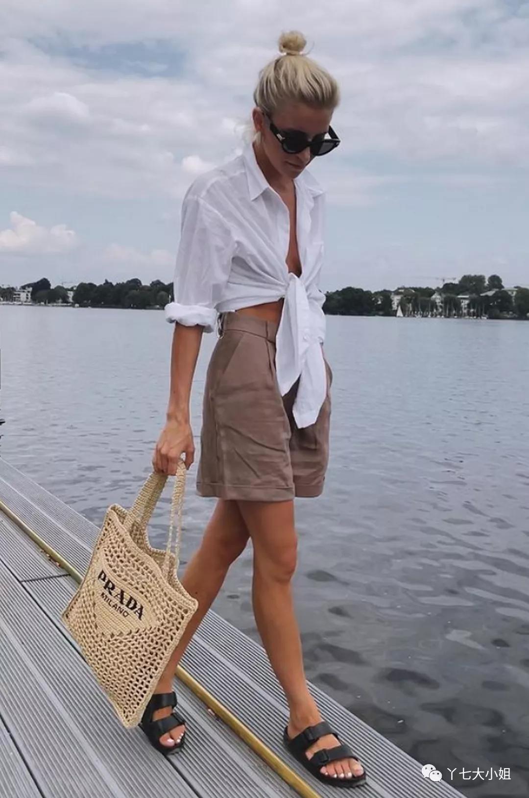 衬衣|衬衣+短裤＝夏季知性又帅气的时髦组合