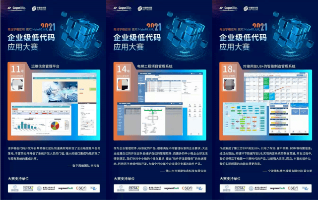 字体|火热进行中！2021企业级低代码应用大赛，活字格应用秀出圈