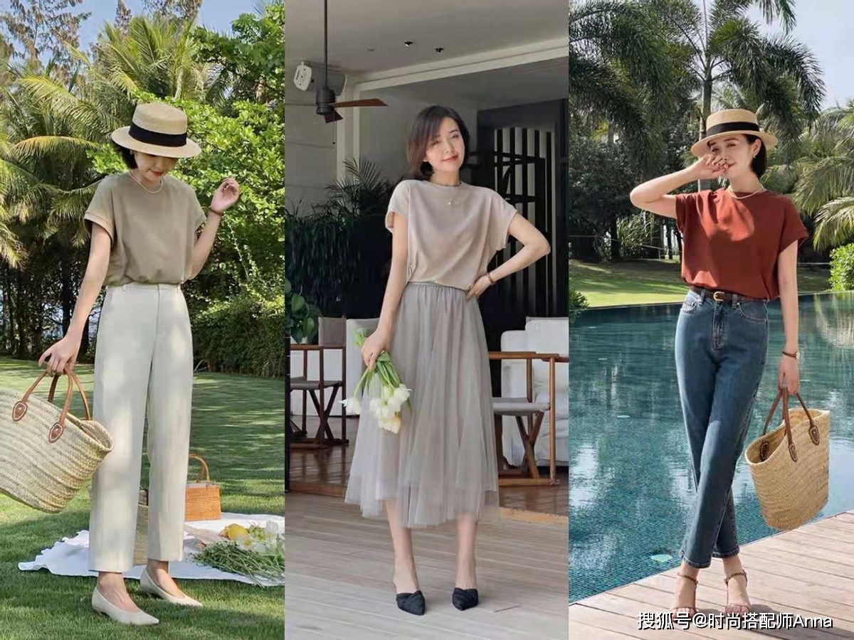 无尽|短袖上衣太适合轻熟女了，优雅和高级感的转换格外自然，超时髦