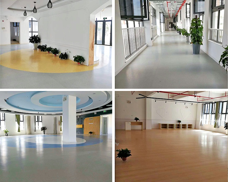 小区|寺巷幼儿园扩建项目—塑胶地面铺设效果