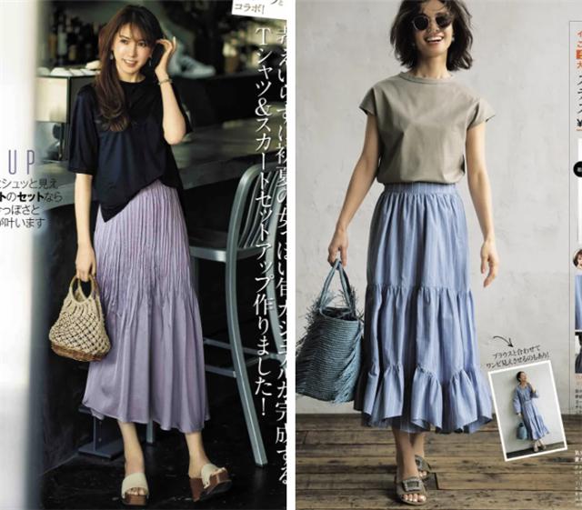 大气|40岁女人穿裙子，要谨记：颜色选素，款式选款，这样才能时髦减龄