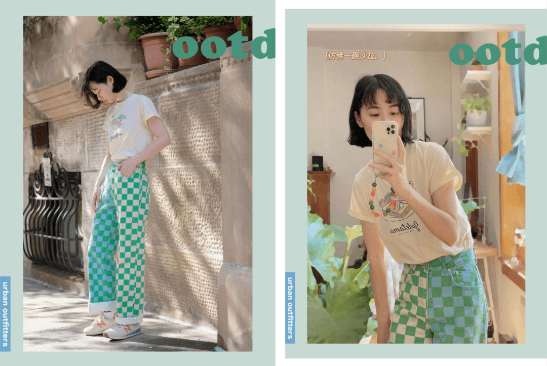 姐妹|今年流行“棋盘格”和“编织”元素，早秋这么穿，气质又时髦