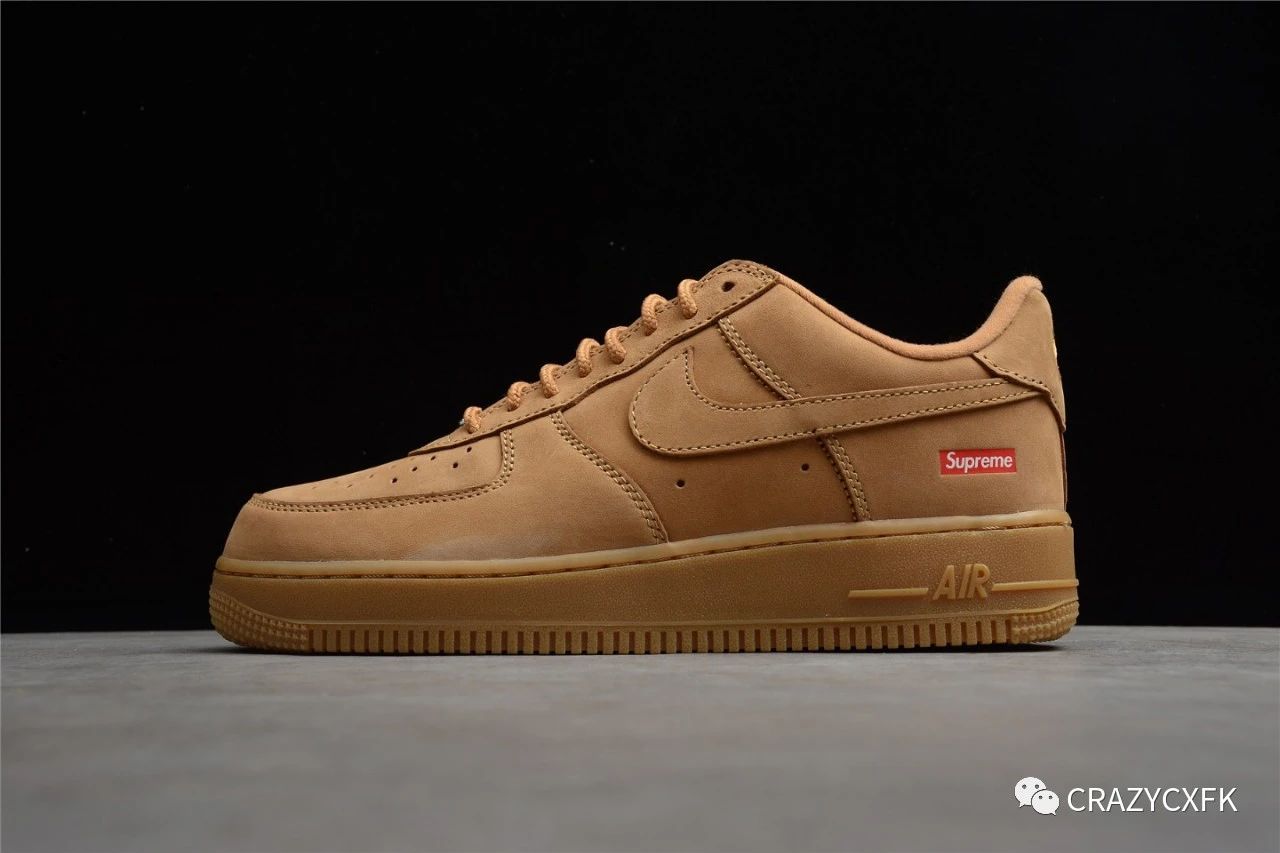 Supreme|耐克 Nike Flax AF1 空军一号 Supreme x Air Force 1 Low 联名小麦低帮板鞋
