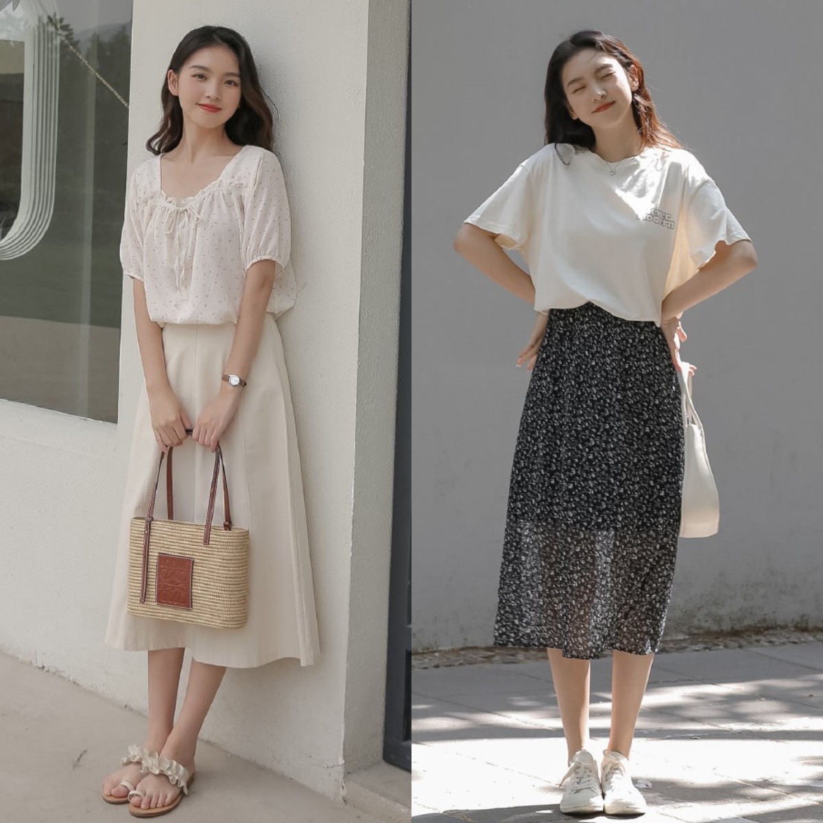 这些搭配思路,承包你整个夏天的温柔_淑女