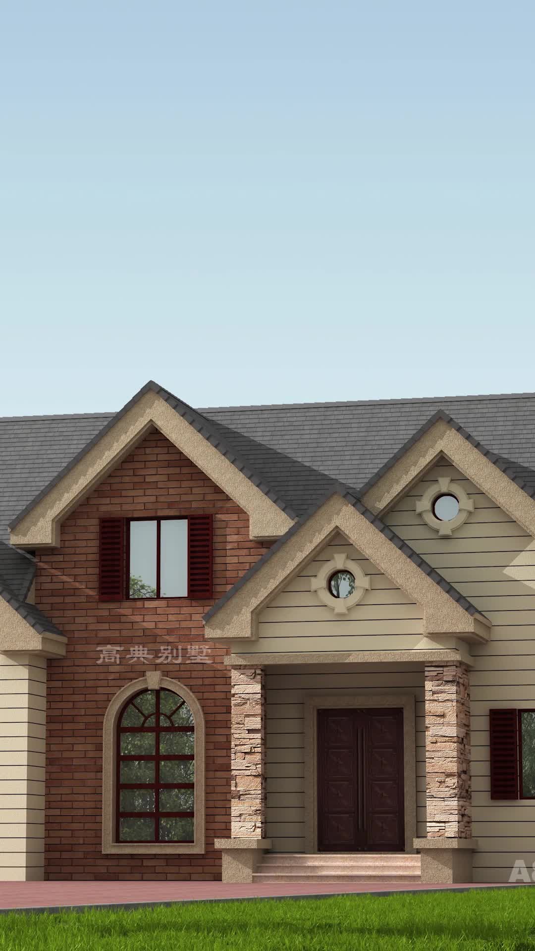 美式风格别墅不论是春夏秋冬都是一道美景