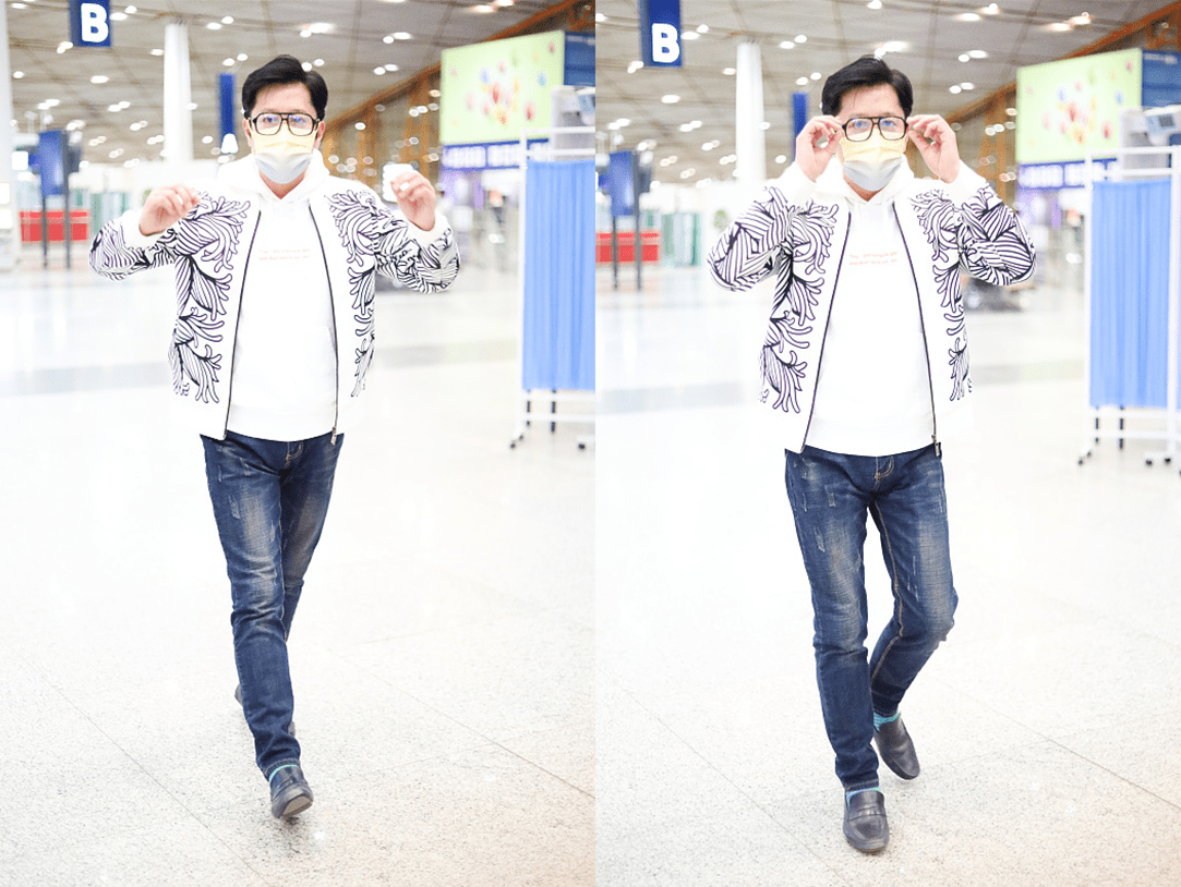 蔡国庆|谁说男人不能＂老来俏＂，蔡国庆穿花衫看着花里胡哨，可还挺个性