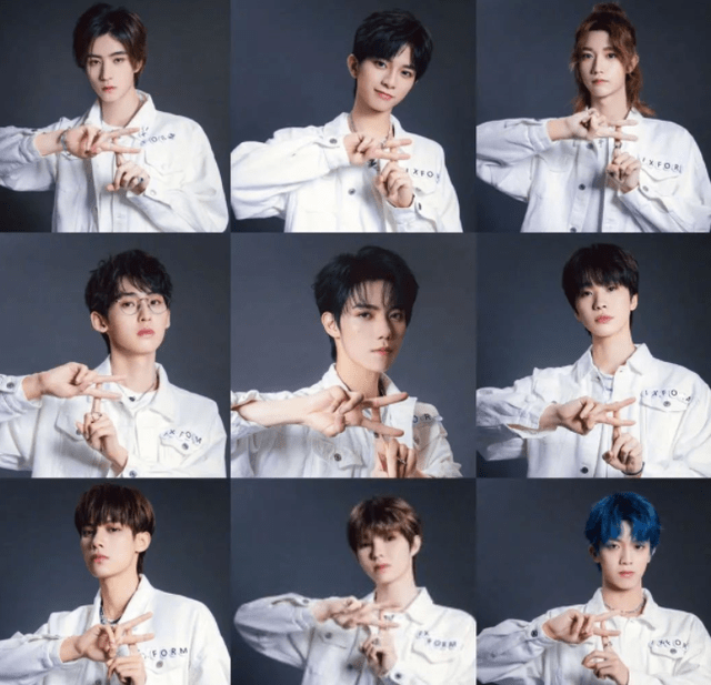 "偶青"部门的出道组,从nine percent到unine再到the 9,名字中都