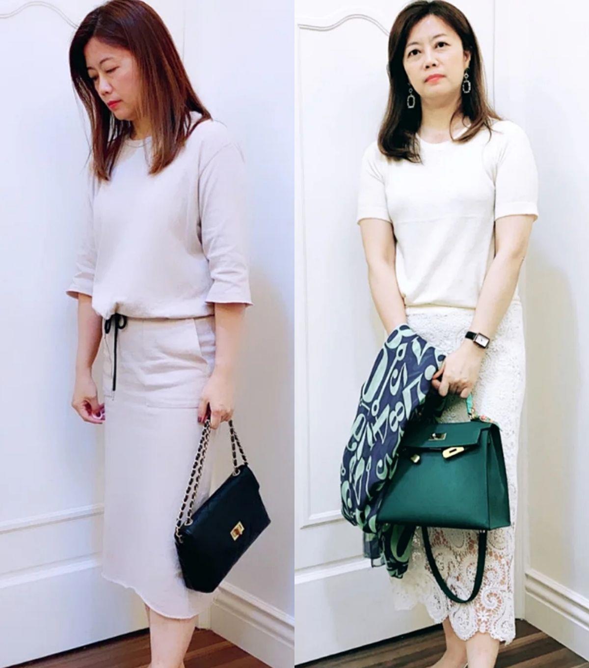 颜色|适合50岁微胖女人的高级裙装搭配,简约又优雅,轻松get好气质