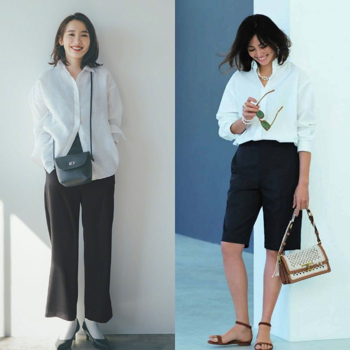 黑色|今年夏天用“黑色+白色”打造极简穿搭