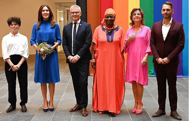 梅根|丹麦王储妃三天三套造型,红裙惊艳蓝裙高贵,曾撞衫梅根气场全开