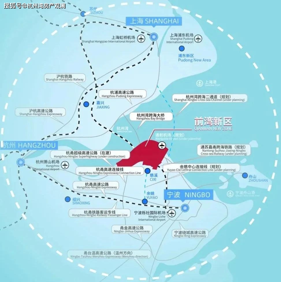 宁波前湾新区位置图图片