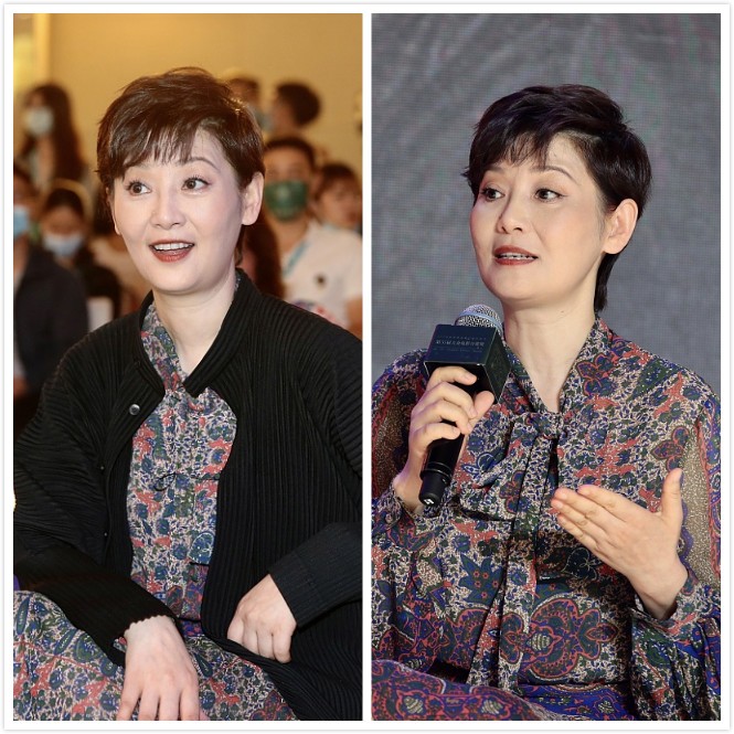 因为|徐帆的自然老去太美了，穿的裙子虽然很浮夸，但气场还是那么优雅