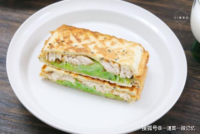 小时候|女儿就喜欢吃三明治，鸡脯肉做三明治，她一吃就喜欢这味道