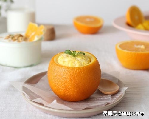 果肉|橙子蒸蛋早餐，试一下