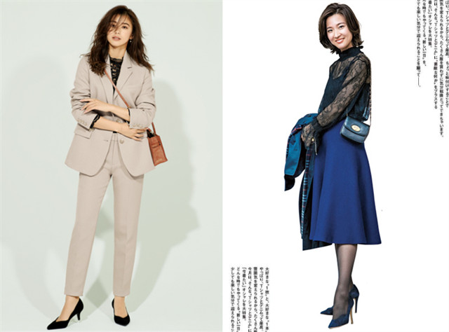 右图|秋风乍起，如何让蕾丝上衣去掉性感的标签，穿出优雅知性