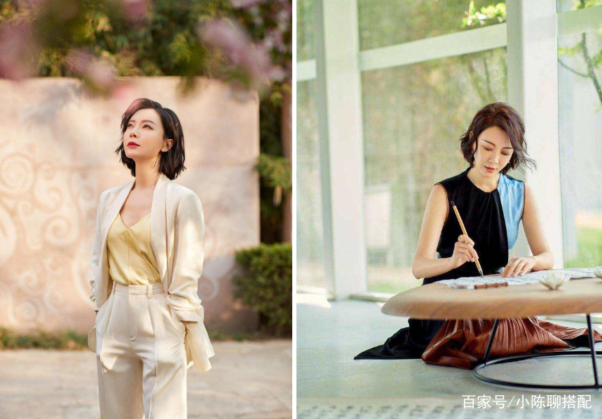 形象|时髦的女人都喜欢短发，看袁泉陈数就知道，太高级了
